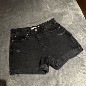 Garage Women's Black Denim Shorts